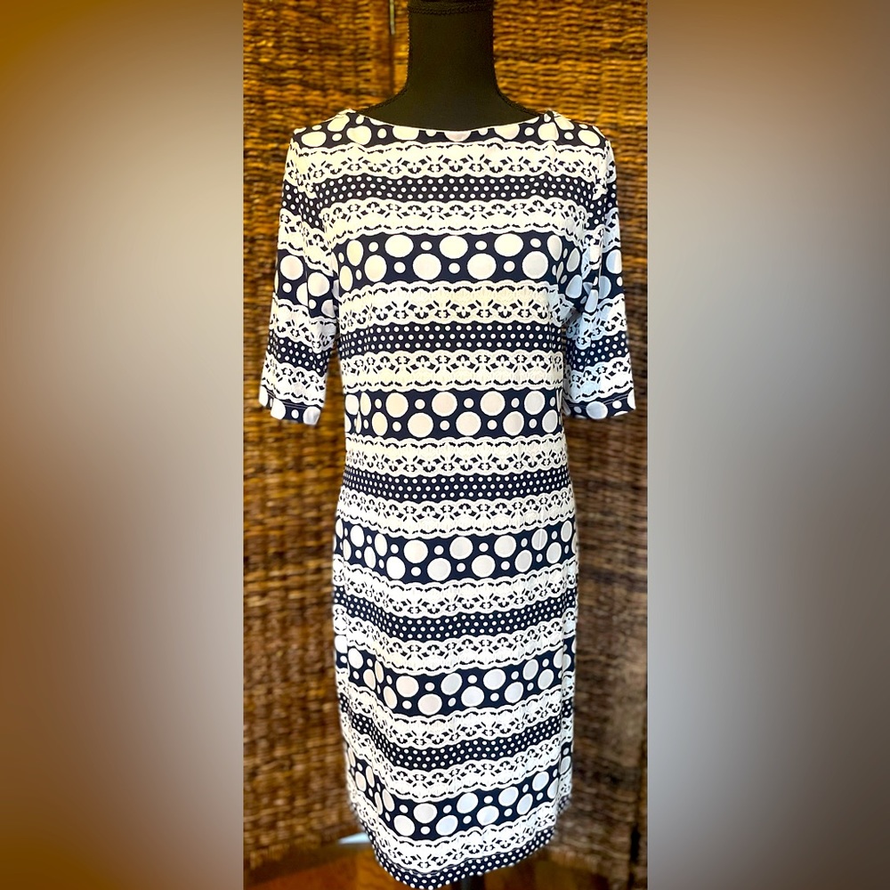 Navy and white Tiana B. Dress sz 10